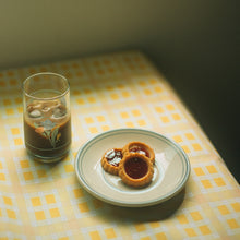 Load image into Gallery viewer, Yellow Boxed Tablecloth / Curtain