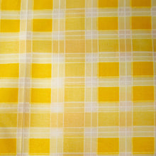 Load image into Gallery viewer, Yellow Boxed Tablecloth / Curtain
