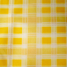 Load image into Gallery viewer, Yellow Boxed Tablecloth / Curtain
